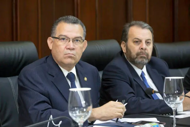 venezuelan-opposition-deputies-enrique-marquez-and-timoteo-zambrano-take-part-in-a-meeting