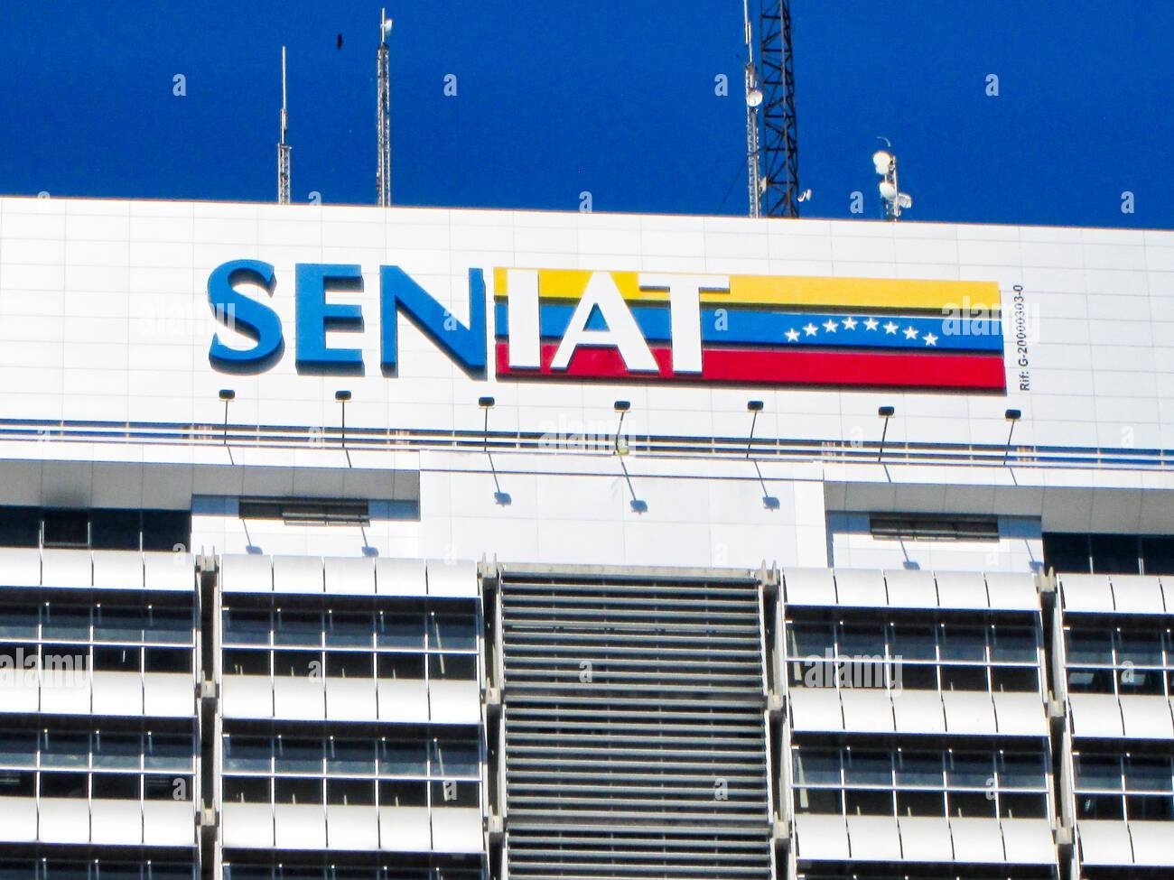 seniat-national-integrated-customs-and-tax-administration-serviceeditorial-editorial-illustrative-venezuela-caracas-january-24-2025-2SCER6Y